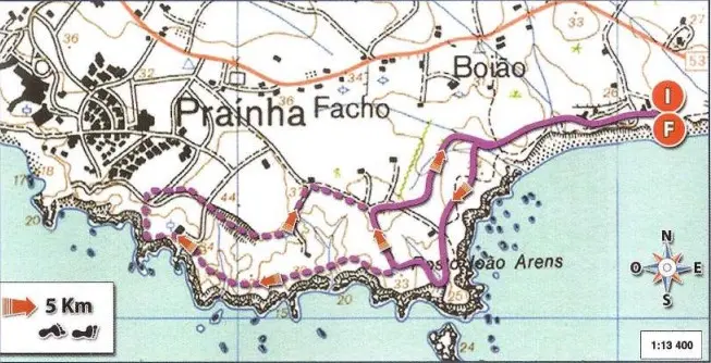 Varandas Sobre o Mar trail map